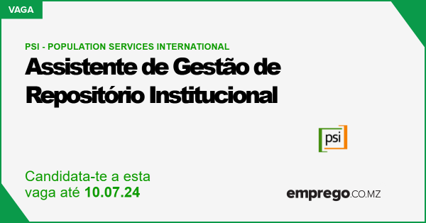 PSI – Population Services International: Assistente De Gestão De ...